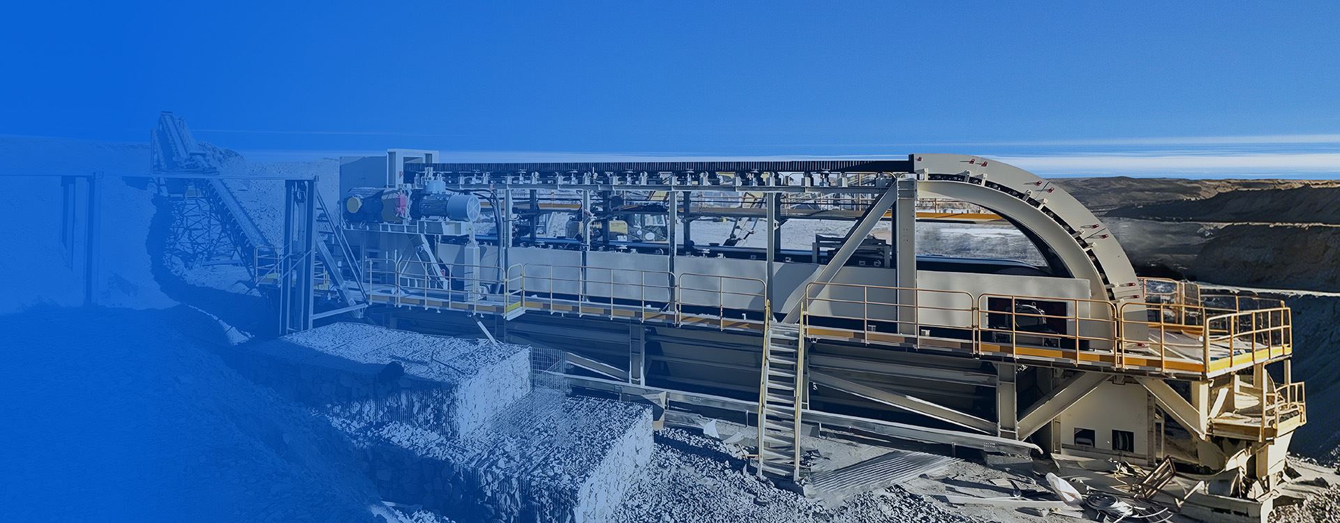 Conveyor belt application in mining site