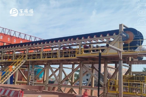 Tunnel Shield Project | QBF Rubber Anti Stick Sidewall Conveyor Belt Installa...
